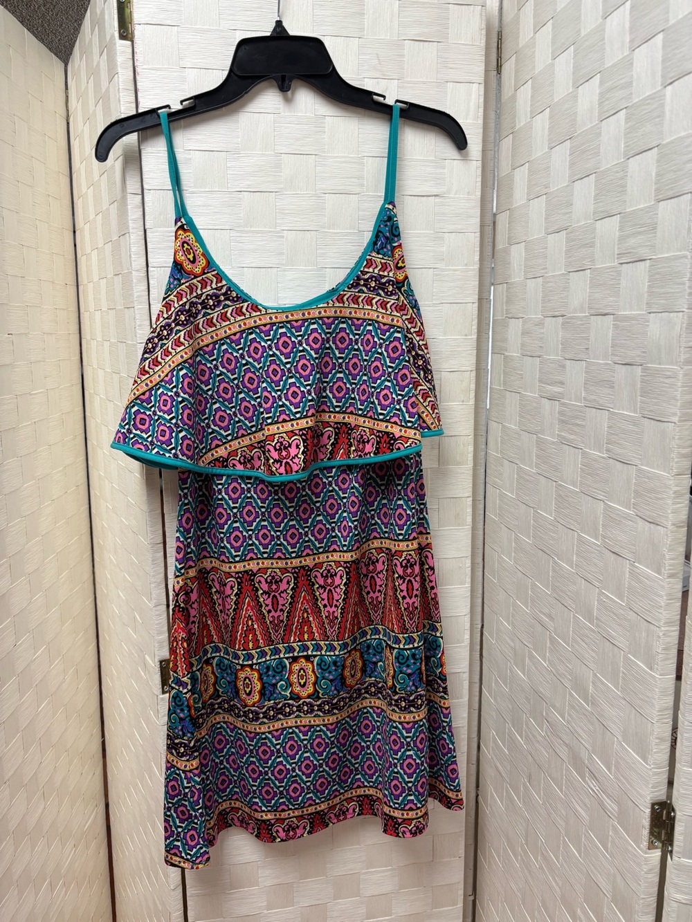 judith march multicolor sleeveless dress size medium
